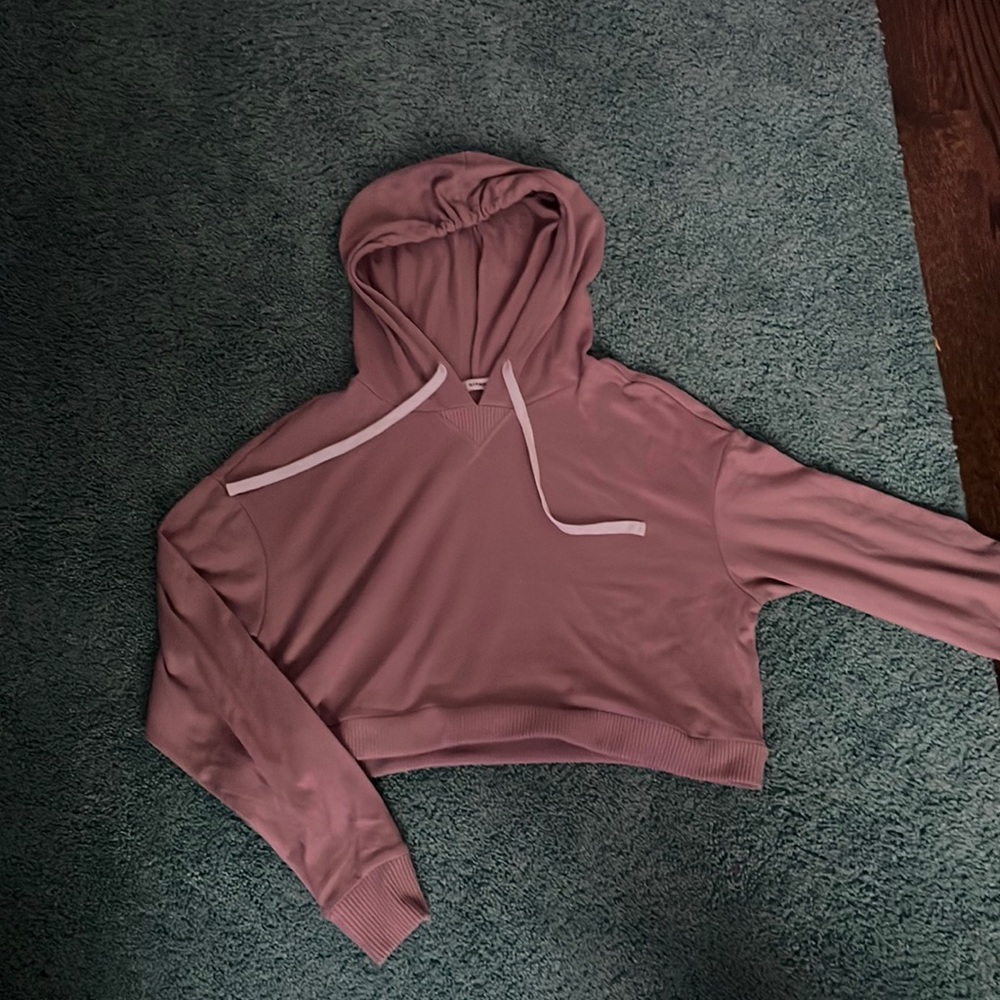garage cropped pajama hoodie